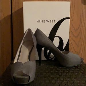 Nine West “Bonfire” peep toe heels